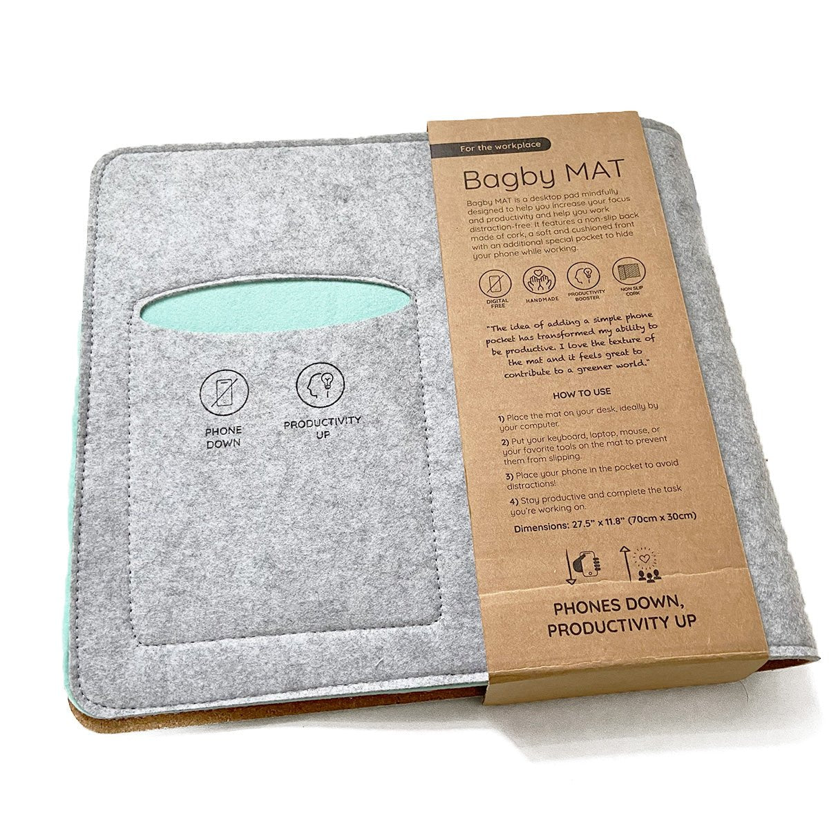 Bagby MAT - No-Phone Desk Pad