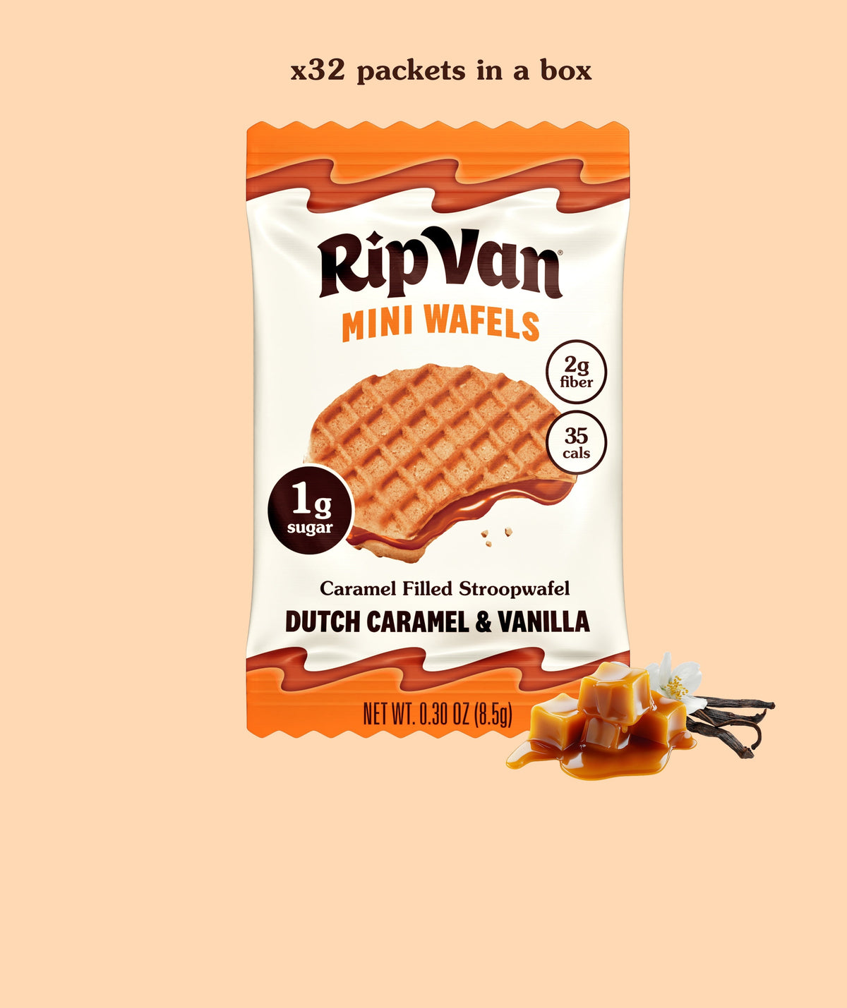 Mini Wafels Dutch Caramel & Vanilla