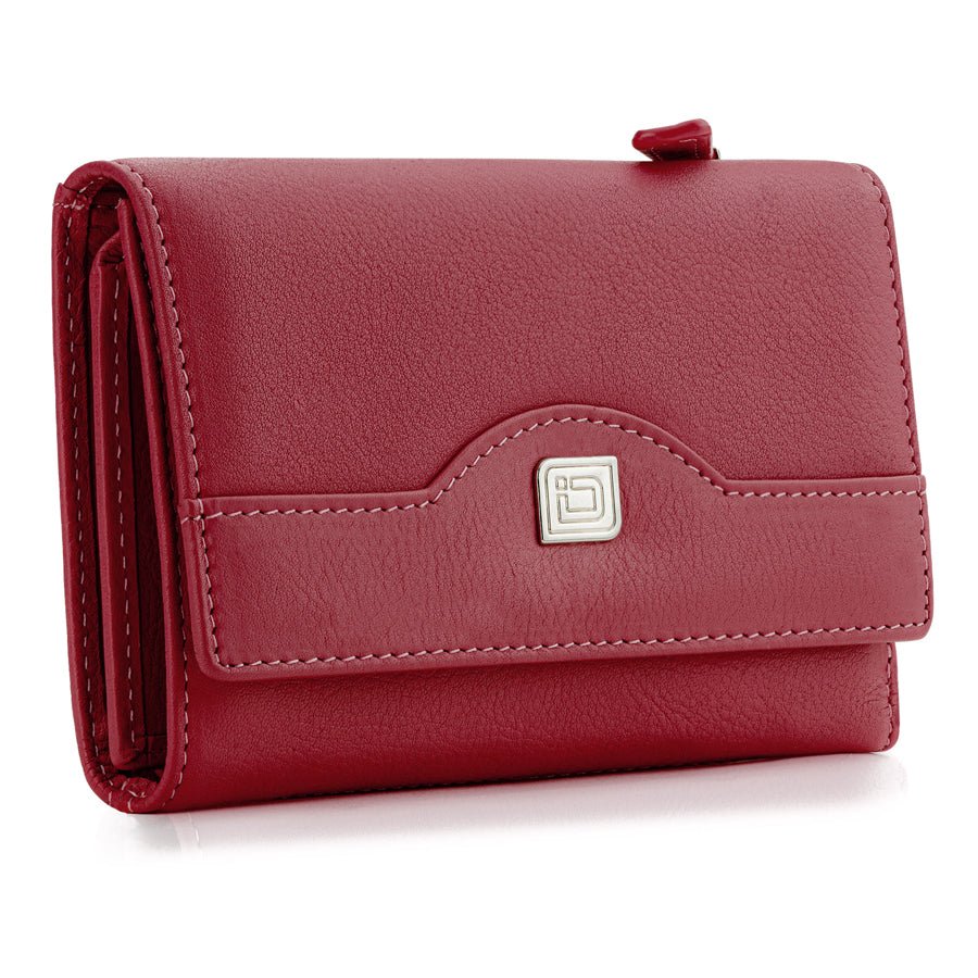 RFID Blocking Women's Leather Trifold Wallet